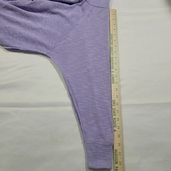 We The Free People Top Small Palisades Off Shoulder Purple Relaxed Dolman - Picture 14 of 14